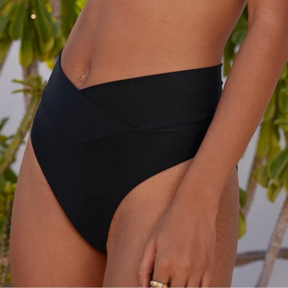 Aerie Crossover High Cut Cheeky Bikini Bottom